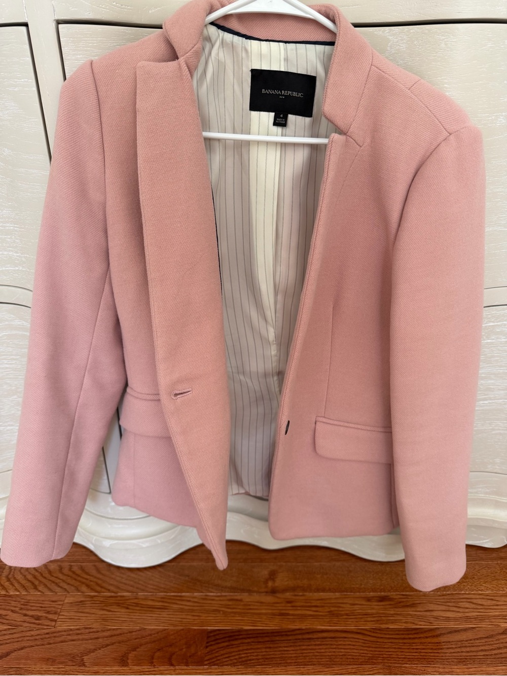 Banana Republic Blush Pink Tailored Blazer